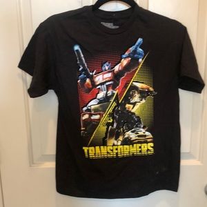 Brand New Boys Black Transformer Tee Shirt Size M